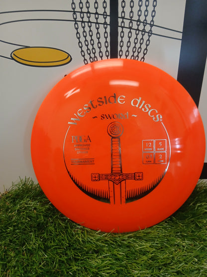 Westside Discs Sword PDGA Approved Distance Driver disc golf disc on grass